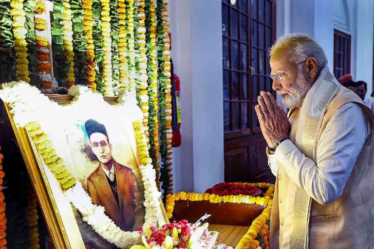 PM Modi pays homage to Veer Savarkar on his death anniversary