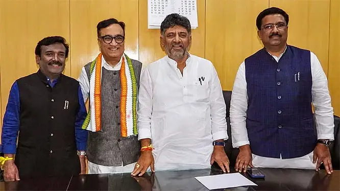 Rajya Sabha elections: Congress wins three seats, BJP bags one in Karnataka