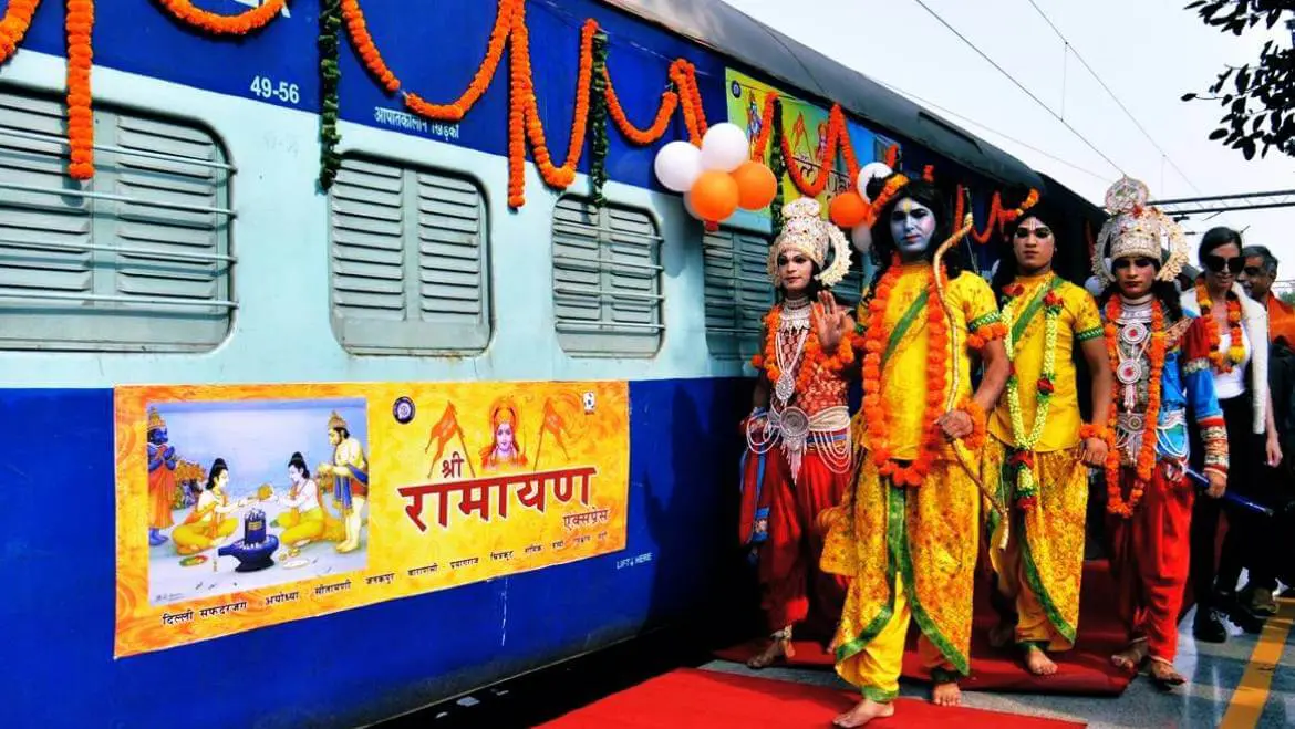 Meenakashi Lekhi flags off 'Shri Ramayan Yatra' tourist train