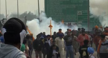 ‘Delhi Chalo’ March: Police Fire Tear Gas On Protesting Farmers At Punjab-Haryana Shambhu Border