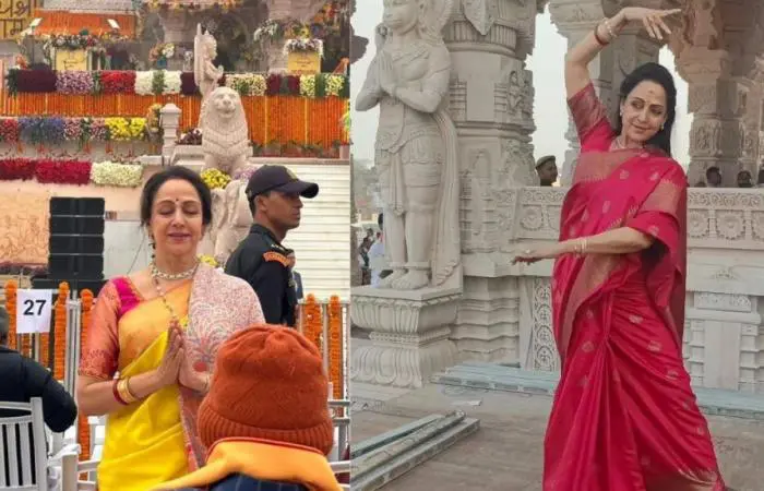 Hema Malini performs 'Nritya Seva' dance in premises of Ram Mandir