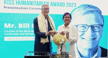 Bill Gates receives Kalinga Institute of Social Sciences Humanitarian Award