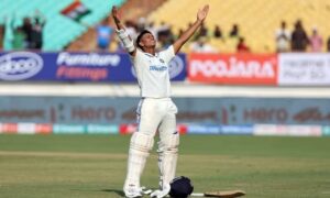 Jaiswal smashes third ton, India's lead goes beyond 300 