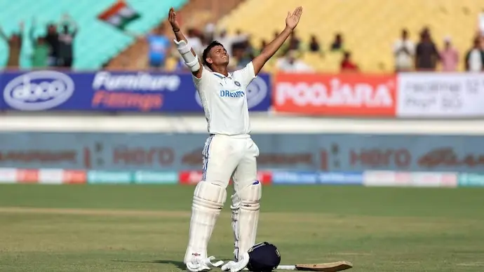 Jaiswal smashes third ton, India's lead goes beyond 300 