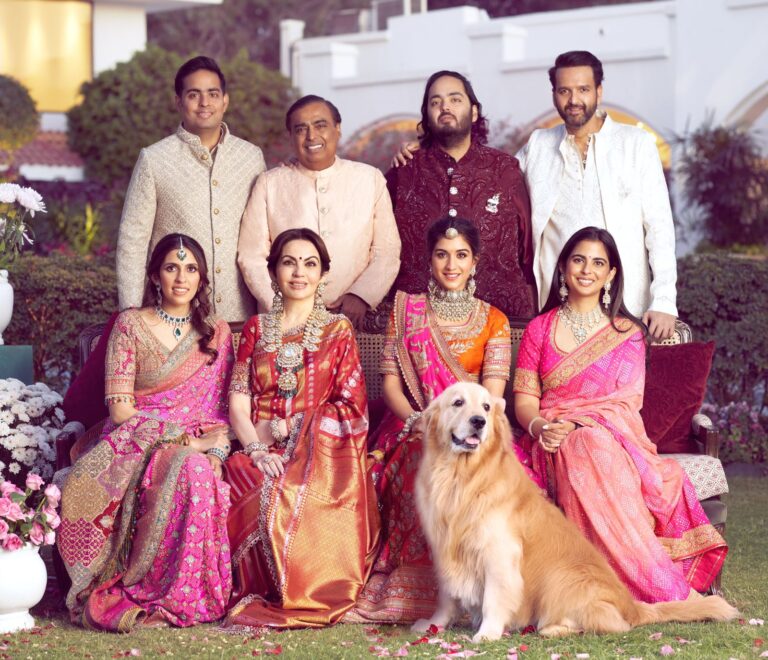 Check Out Stunning Family Pictures Of Mukesh, Nita Ambani From Anant-Radhika’s Pre-Wedding Festivities