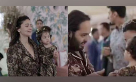 Alia Twins With Daughter Raha In Jungle Themed Outfit, Catch Up With Anant Ambani At His Pre-Wedding Festivities