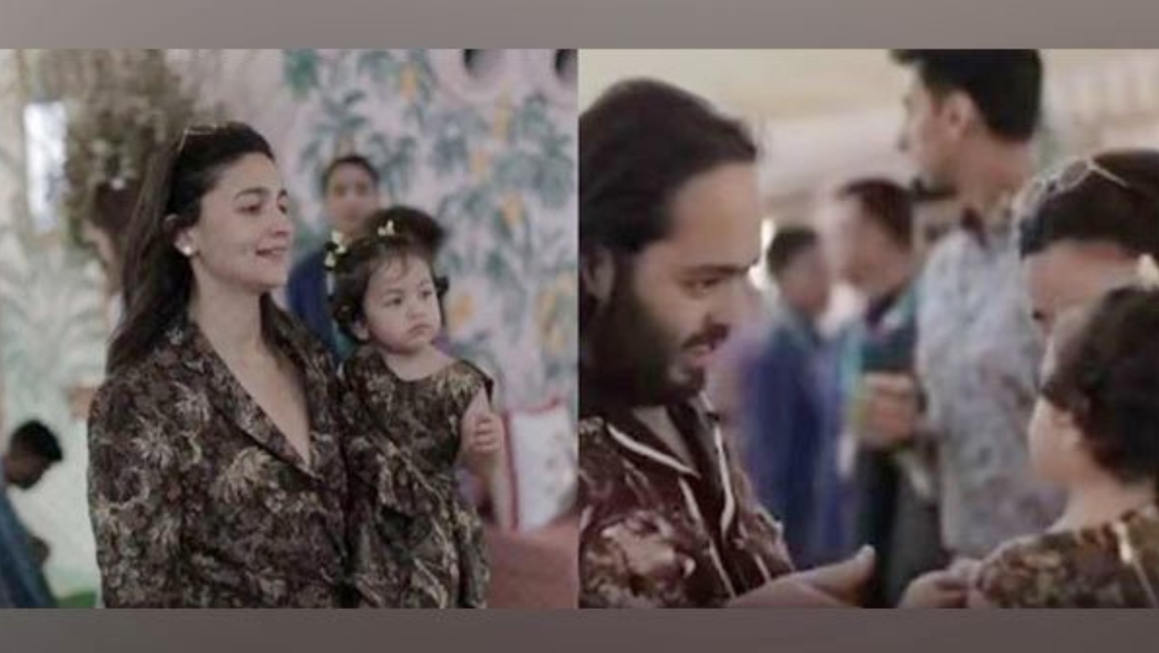 Alia Twins With Daughter Raha In Jungle Themed Outfit, Catch Up With Anant Ambani At His Pre-Wedding Festivities