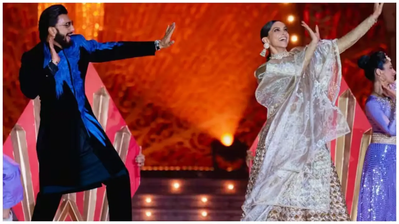 Deepika Shakes A Leg With Ranveer On ‘Gallan Goodiyaan’ Song At Anant-Radhika’s Pre Wedding Bash Day 2