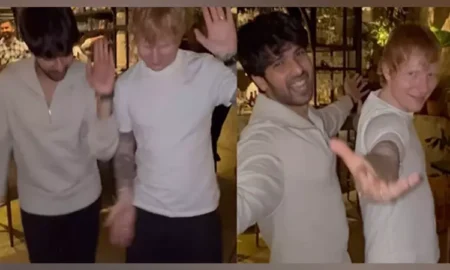 Ed Sheeran grooves to 'Butta Bomma' with Armaan Malik, recreates SRK's signature pose