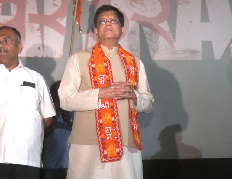 Union Minister Piyush Goyal attends special screening of Randeep Hooda-starrer ‘Swatantrya Veer Savarkar’