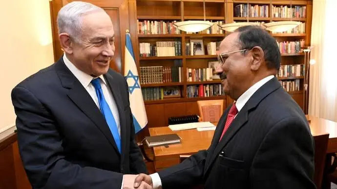 NSA Ajit Doval discusses Gaza war, humanitarian assistance with Israeli PM Netanyahu