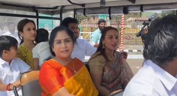 Rajinikanth’s daughters Aishwarya, Soundarya visit Tirumala temple