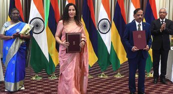 President Murmu overseas signing of MoUs between India and Mauritius