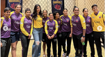 Katrina Kaif poses with UP Warriorz team, shares pics