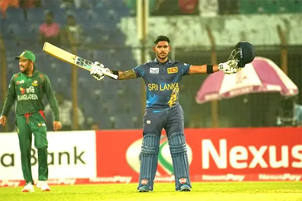 Nissanka's ton guides Sri Lanka to victory over Bangladesh by 3 wickets