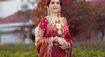 Nita Ambani stuns in handloom Kanchipuram saree, don’t miss hidden tribute