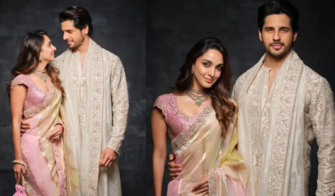 Kiara Advani, Sidharth Malhotra exude charm in traditional look, don't miss their eye contact