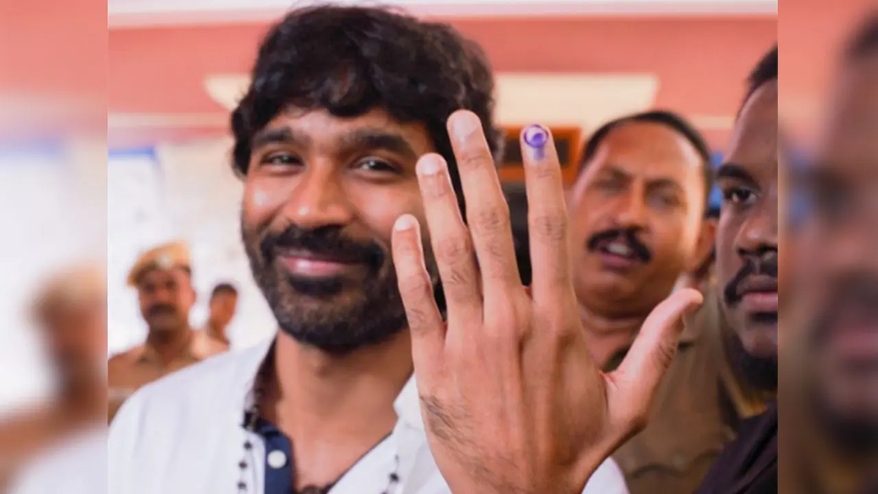 Actor Dhanush Casts Vote in Chennai Amid Lok Sabha Elections