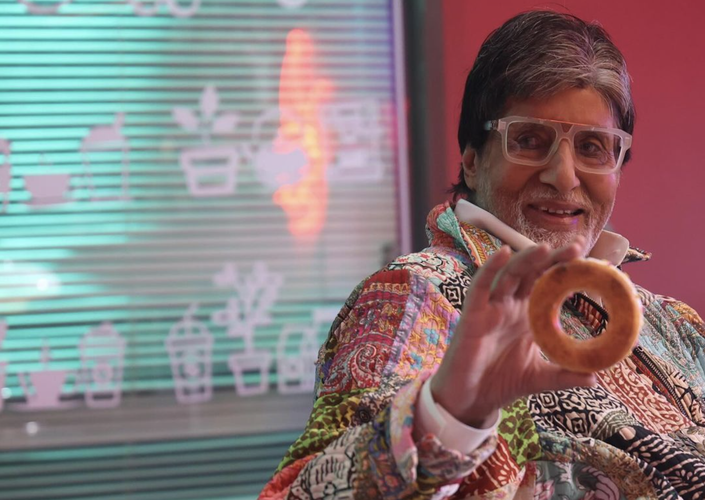 Amitabh Bachchan drops playful "doughnut" post