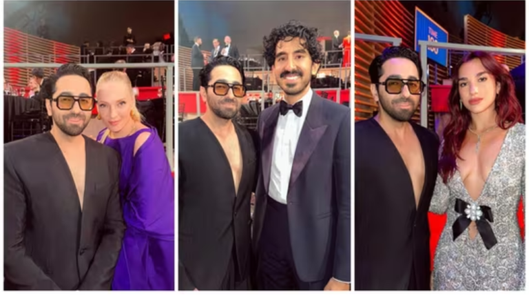 Ayushmann Khurrana Strikes a Pose with Dua Lipa, Dev Patel at TIME100 Gala