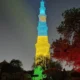 Qutub Minar illuminates in remembrance of Rwanda Genocide of 1994