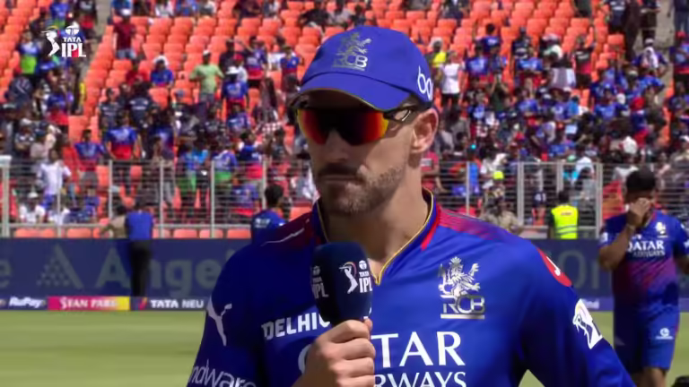 "We've made some real progress": RCB skipper Faf du Plessis