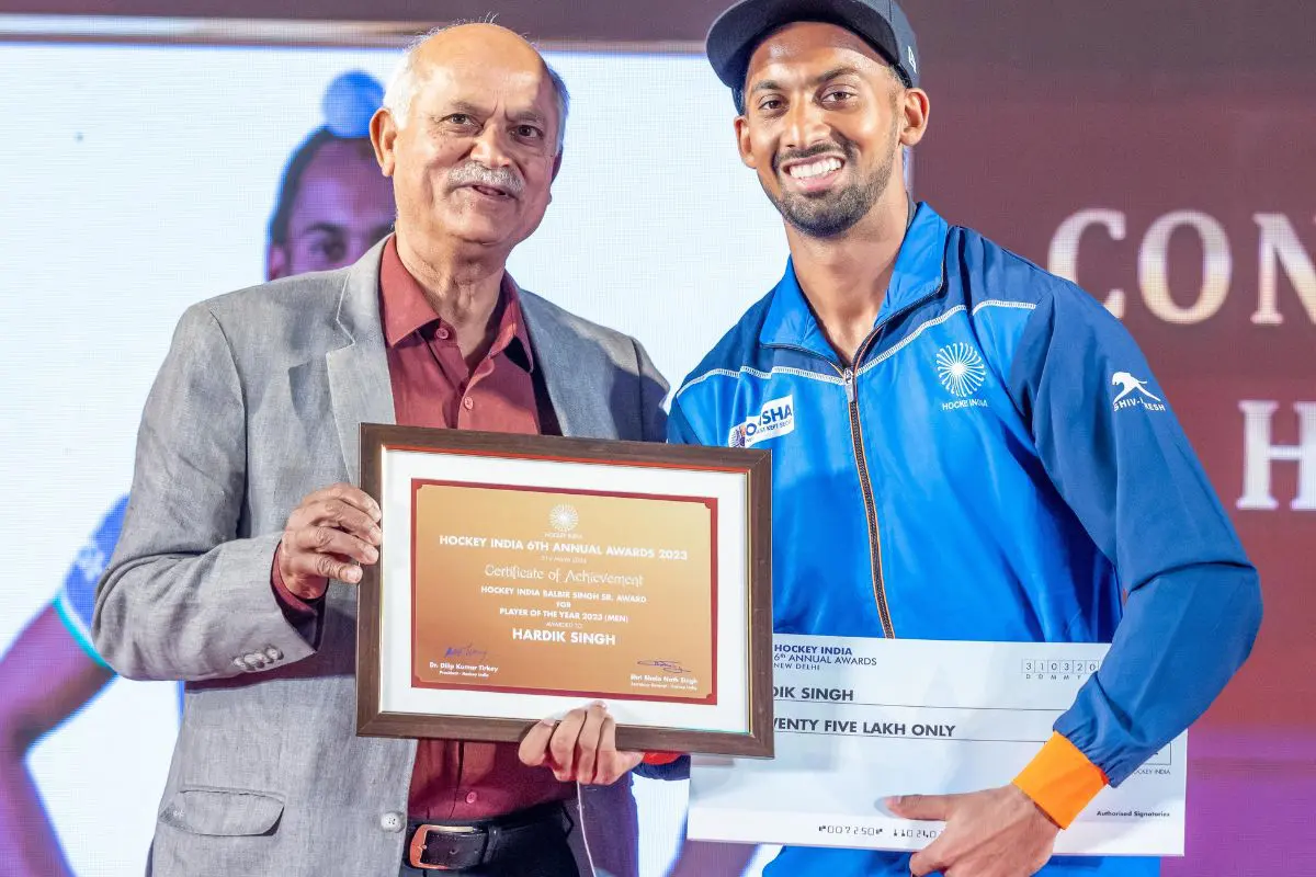 "Responsibility increases": Hardik Singh after winning Player of the Year award