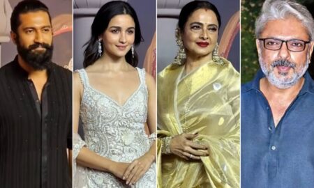 Star-Studded Premiere: Rekha, Alia Bhatt, Vicky Kaushal Grace Bhansali's 'Heeramandi' Debut