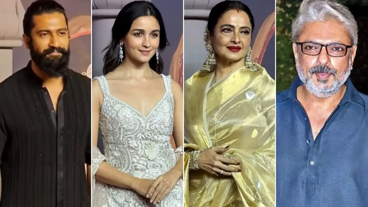 Star-Studded Premiere: Rekha, Alia Bhatt, Vicky Kaushal Grace Bhansali's 'Heeramandi' Debut