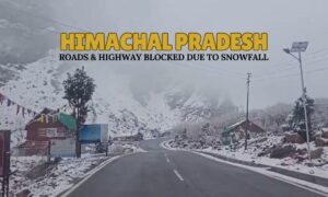 Snowfall Blocks Roads and Highways in HP, IMD Issues Orange Alert
