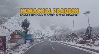 Snowfall Blocks Roads and Highways in HP, IMD Issues Orange Alert