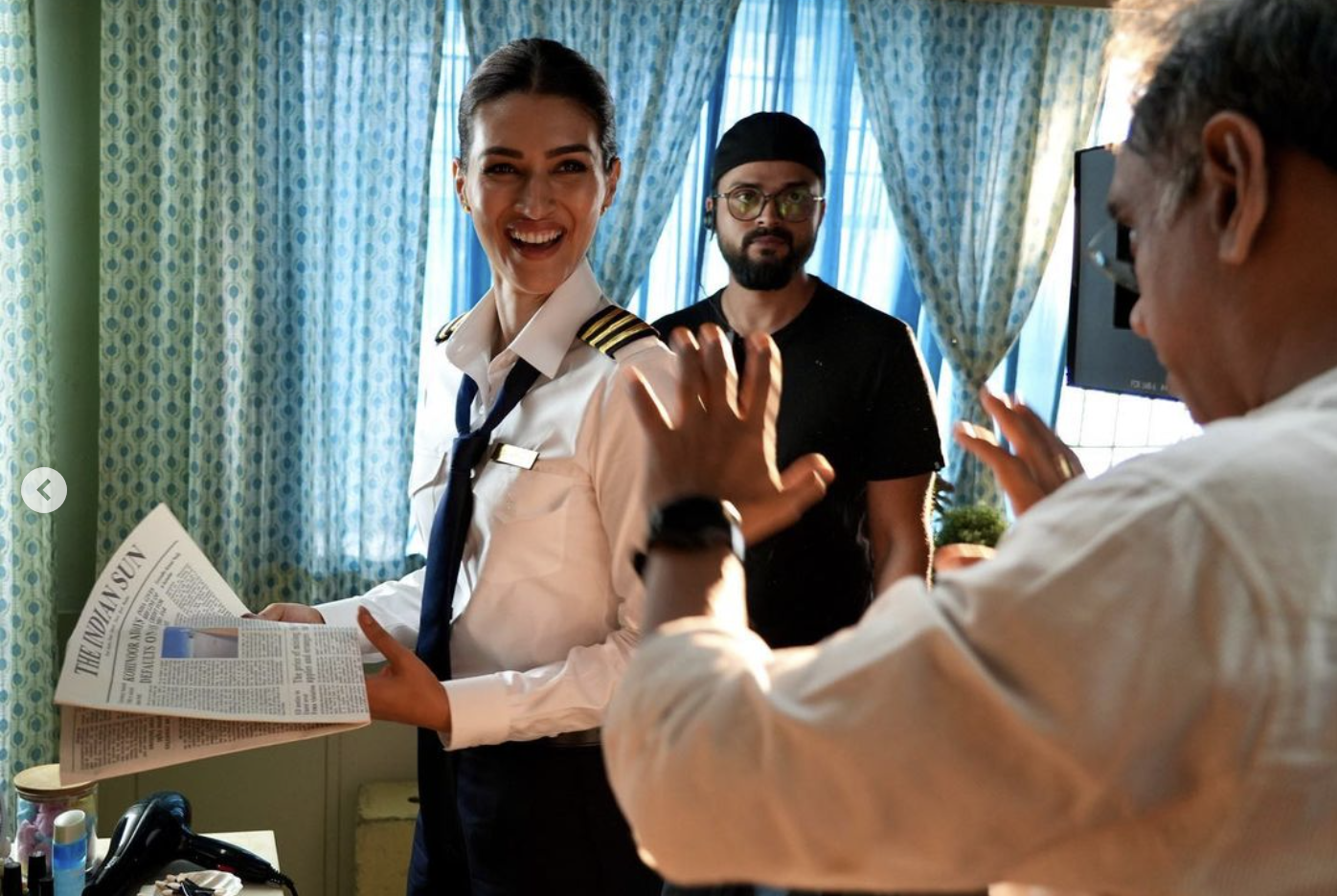 Kriti Sanon shares BTS pictures with 'Crew' director