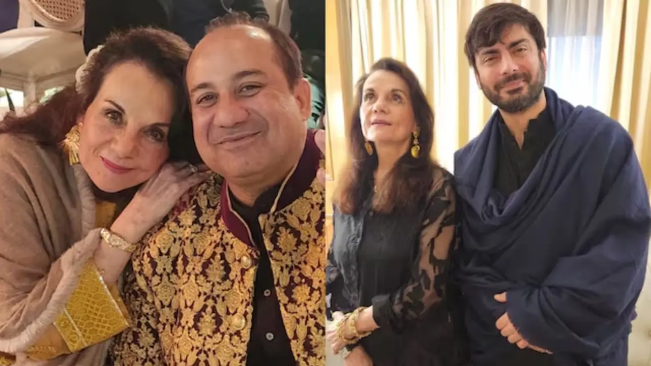 Mumtaz Parties with Fawad Khan and Rahat Fateh Ali Khan