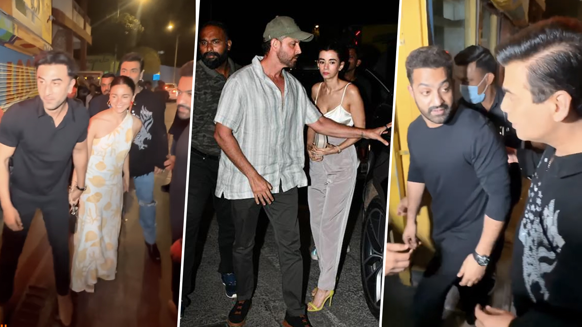 NTR Jr bonds with Ranbir-Alia, Hrithik-Saba over dinner