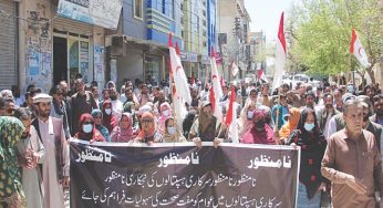 Pakistan: Paramedics protest in Quetta against privatisation of hospitals