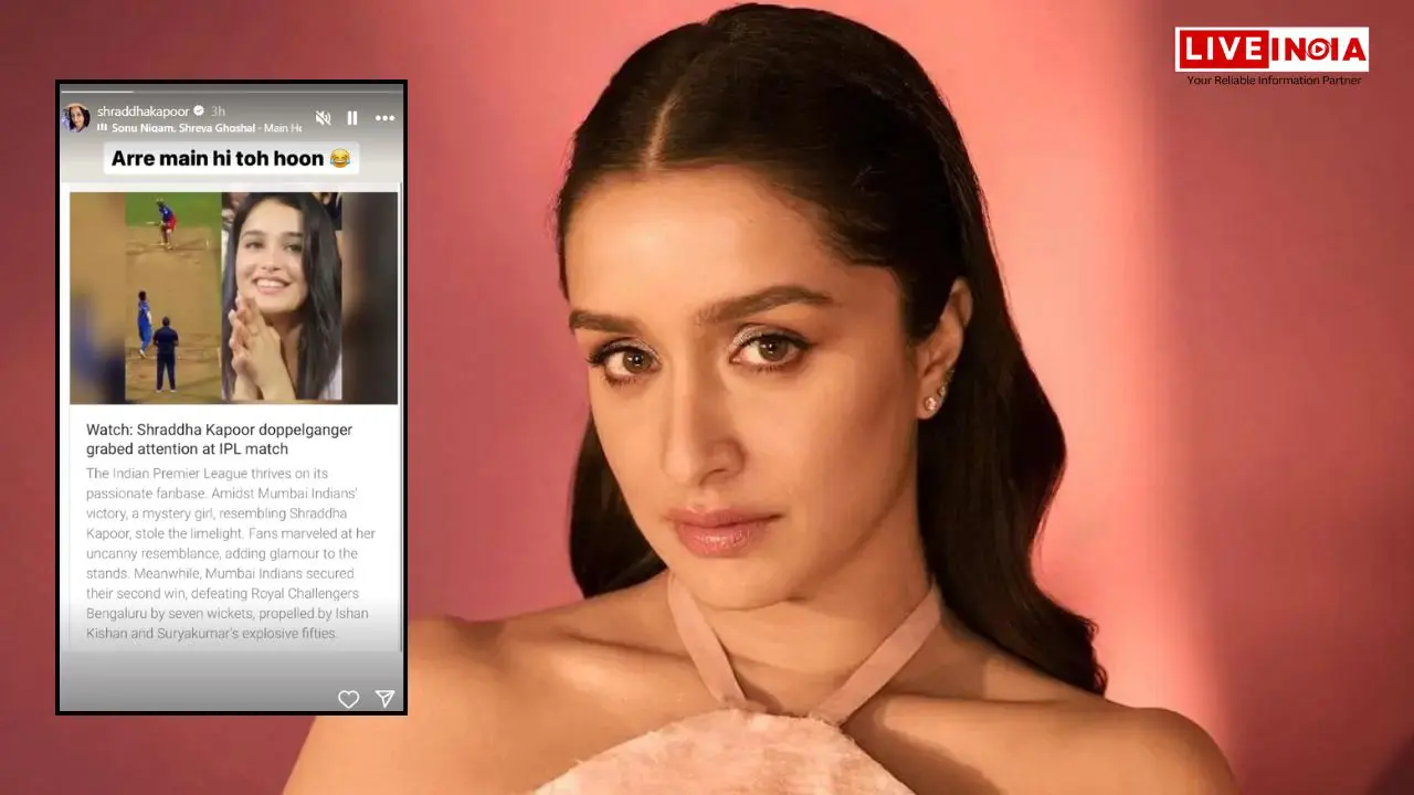 Shraddha Kapoor Lookalike Steals Spotlight at IPL Match