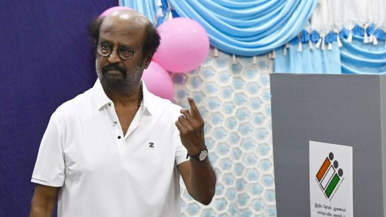 Rajnikanth Casts Vote as Tamil Nadu Kicks Off LS Polls 2024