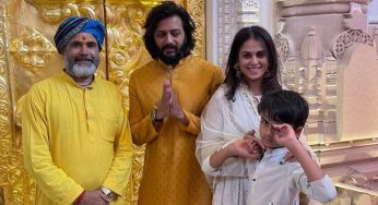 Riteish and Genelia’s Sacred Visit to Ram Mandir with Their Son