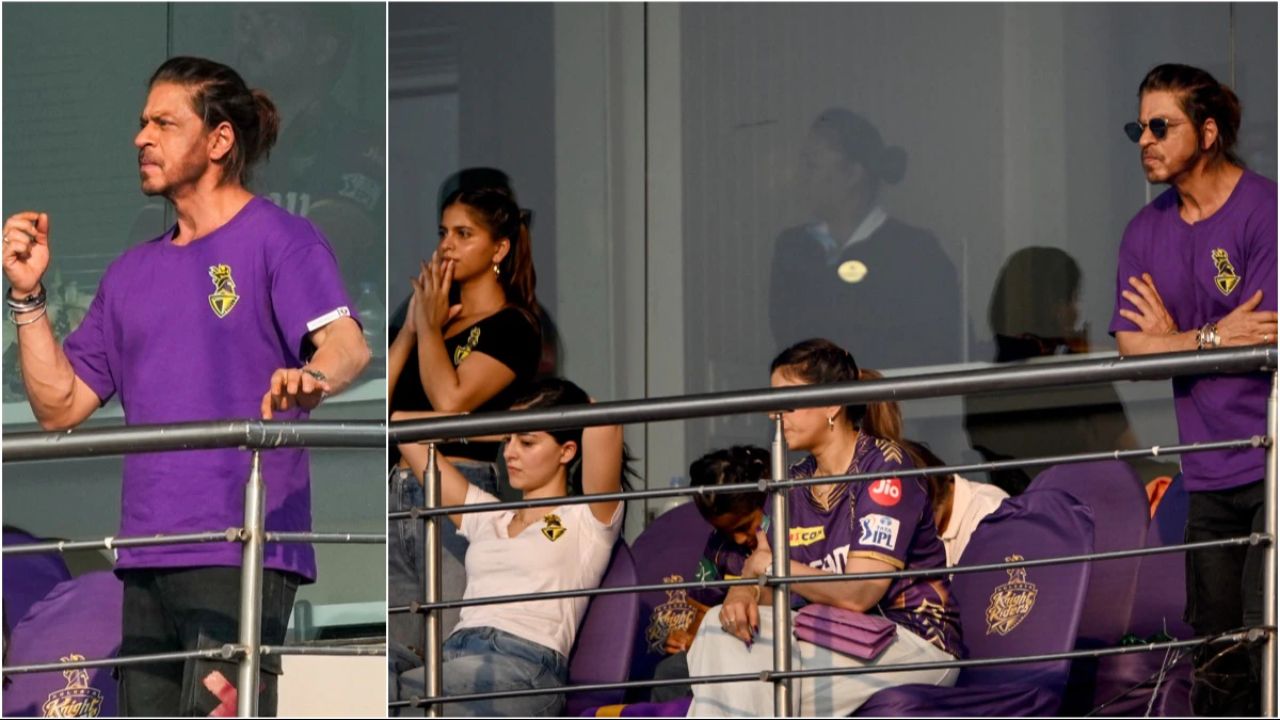 SRK, Suhana, AbRam Cheer for KKR in IPL Showdown