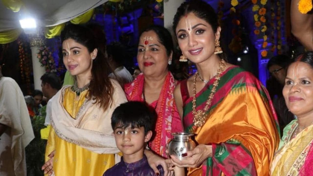 Shilpa Shetty's Heartfelt Ram Navami Visit to Iskcon Temple with Family