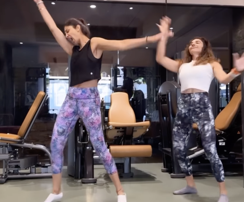 Shilpa Shetty starts first day of April with fun workout