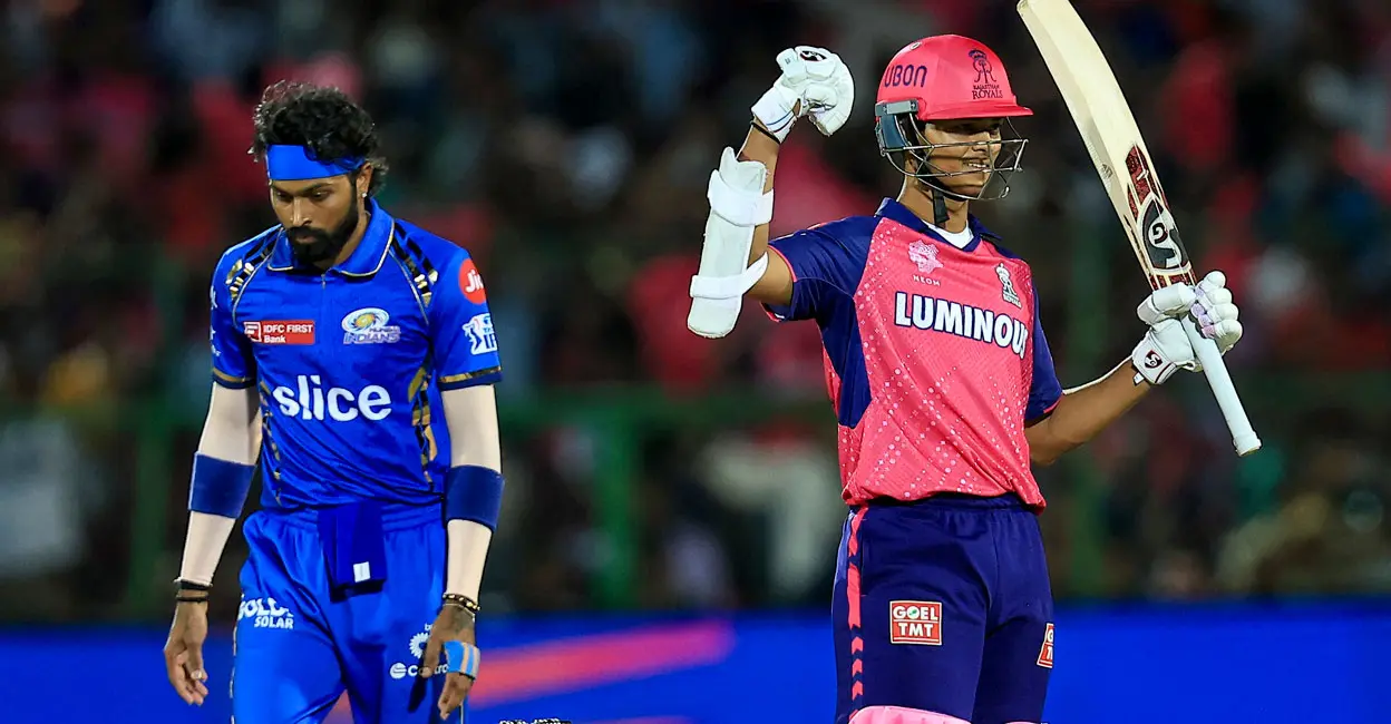 Yashasvi Jaiswal Leads RR to a Dominant Victory Over MI