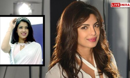 Priyanka Chopra delighted fans with a blast from the past, sharing a throwback picture from her beauty pageant days alongside a recent mirror selfie.