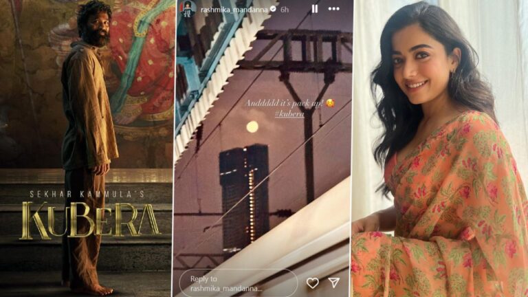 Rashmika Mandanna Offers Sneak Peek into 'Kubera' Sets