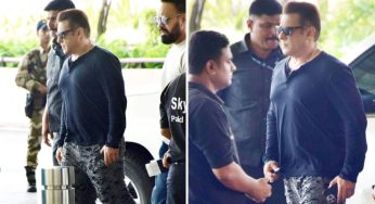 Salman Khan Spotted with Tight Security at Mumbai Airport