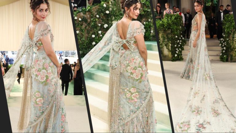 Alia Bhatt’s Stunning Sabyasachi Saree Steals the Show at Met Gala 2024