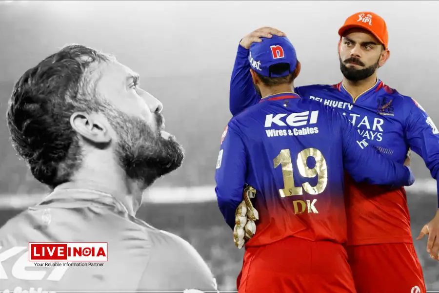Virat Kohli hugs Dinesh Karthik as latter receives guard of honour