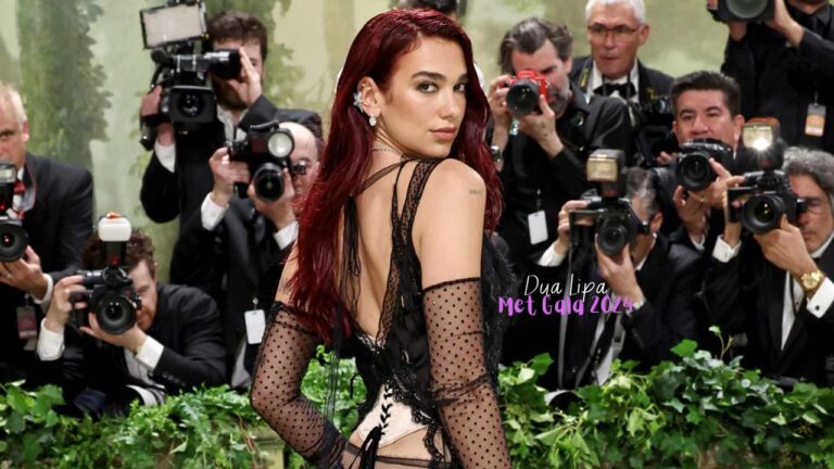 Dua Lipa Captivates in All-Black Lace at Met Gala 2024