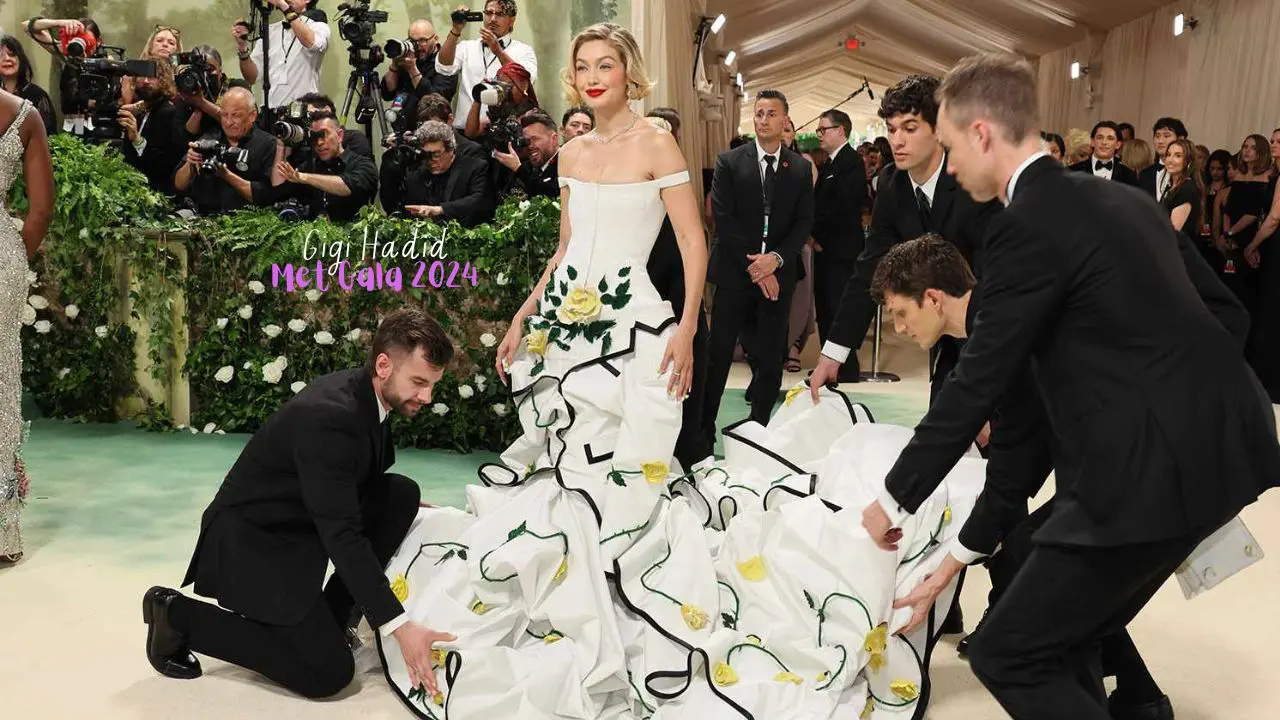 Gigi Hadid Stuns in Thom Browne at Met Gala