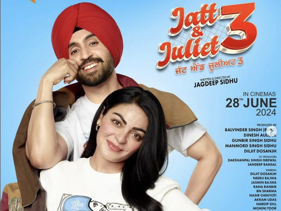 Diljit Dosanjh, Neeru Bajwa's 'Jatt & Juliet 3' to be released in June